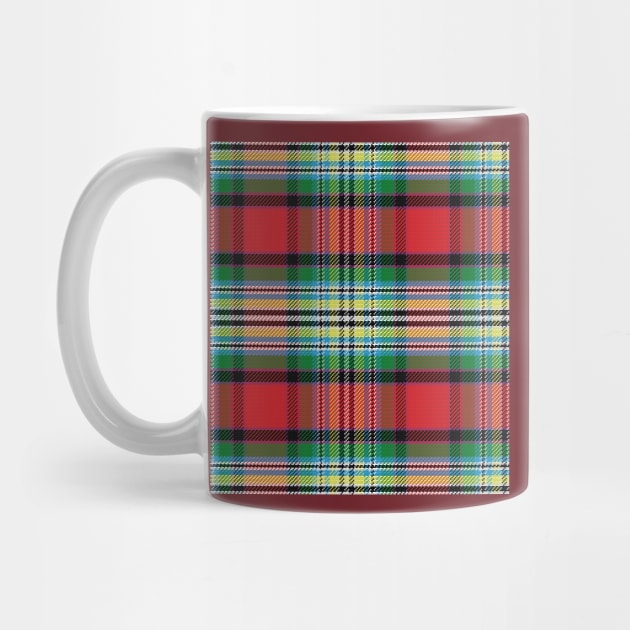 Red Pattern Scottish tartan by kavalenkava